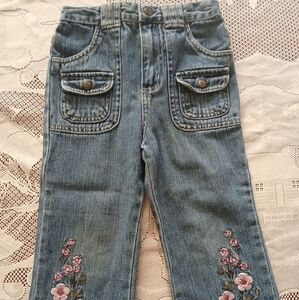 #078 Girls Faded Glory Blue Jean Pants Size 3T